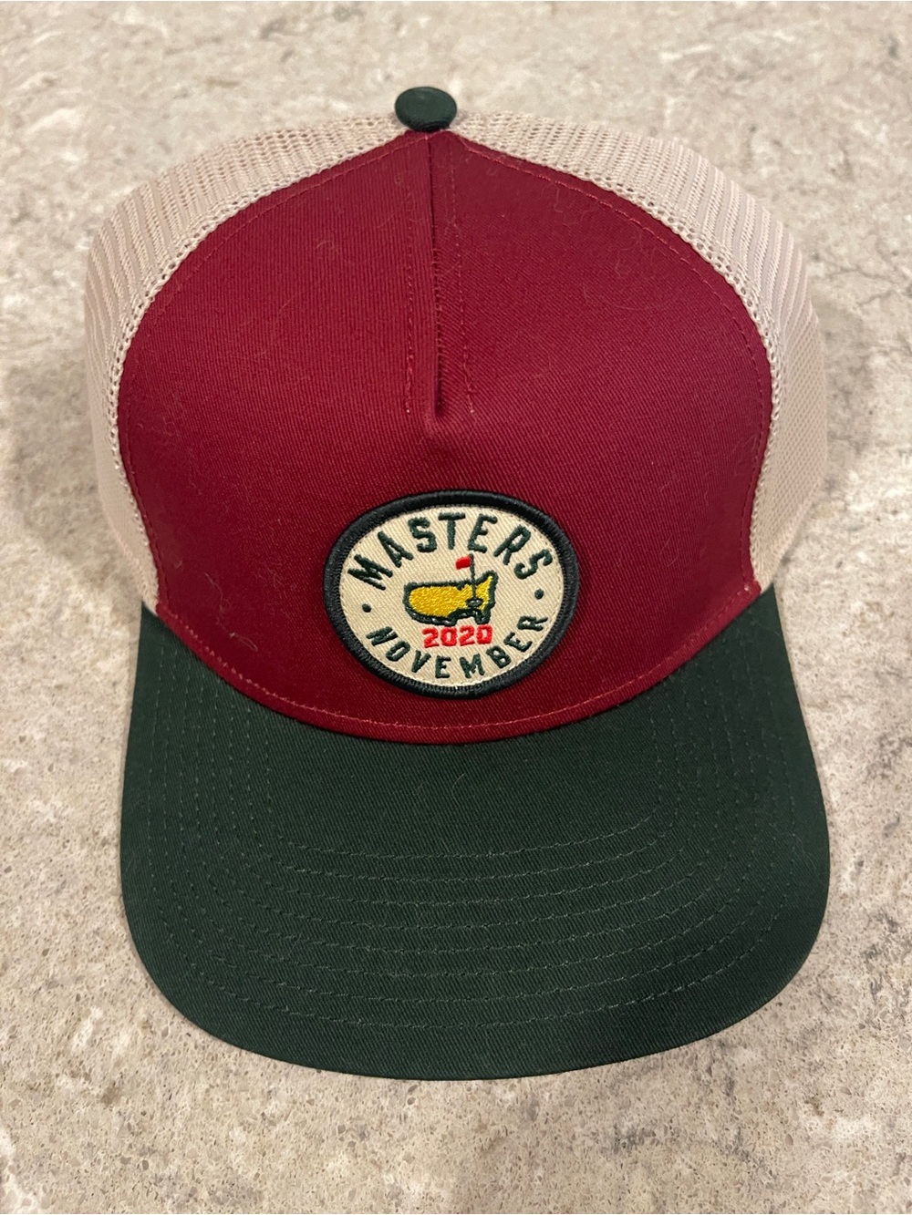 Masters November 2020 Limited COVID Year Maroon & Green Hat